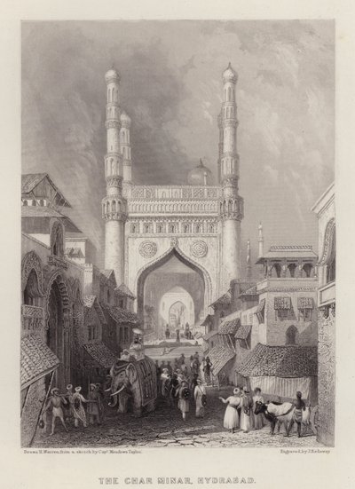 Der Char Minar, Hyderabad von Henry (after) Warren