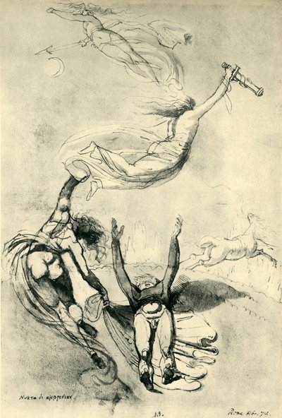 Toter Held mit Göttinnen, 1778, 1943 von Johann Heinrich Füssli