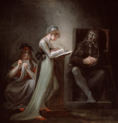 Milton diktiert seiner Tochter von Johann Heinrich Füssli