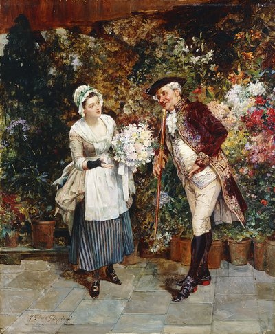 Das Blumenmädchen von Henry Gillard Glindoni