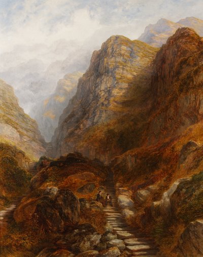 Die römischen Stufen bei Barmouth, Wales von Henry Harris Lines