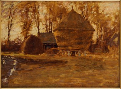 Heuhaufen in Sussex, 1917 von Henry Herbert La Thangue