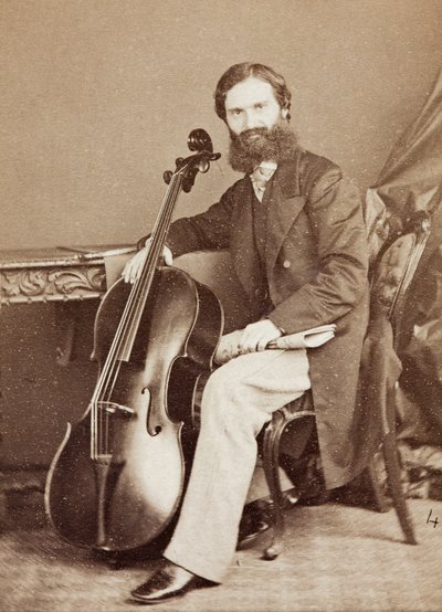 Porträt von Alfredo Piatti von Henry Hering