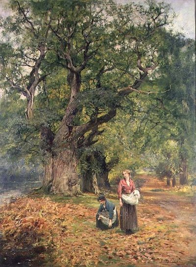 Sammeln von Brennholz von Henry John Yeend King