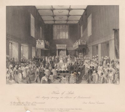 Ihre Majestät eröffnet die Parlamentssitzung von Henry Melville