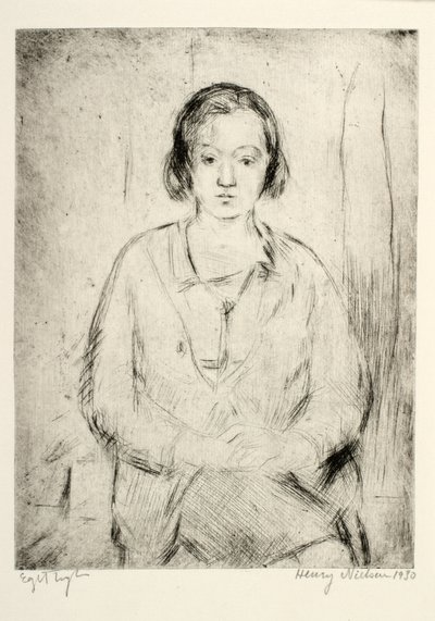 Die Schwester des Künstlers von Henry Nielsen