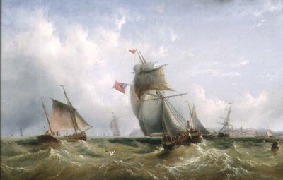 Schiffe vor der Küste von Henry Redmore