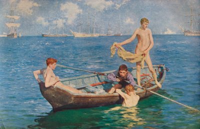 Augustblau von Henry Scott Tuke