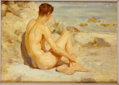 Junge am Strand, 1912 von Henry Scott Tuke