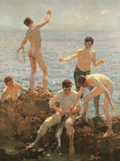 Mittsommermorgen, 1908 von Henry Scott Tuke