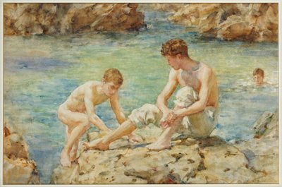 Die Badenden, 1922 von Henry Scott Tuke