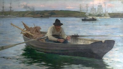 Der Fischer, 1888-89 von Henry Scott Tuke