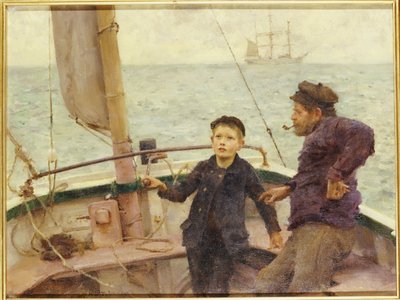 Die Steuerstunde, 1892 von Henry Scott Tuke