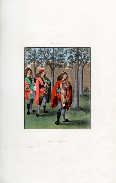 Minnesänger, ca. 1480, 1843 von Henry Shaw