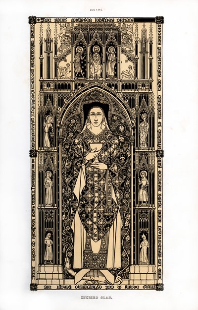 Der Kanon von Poitiers, ca. 1350, 1843 von Henry Shaw