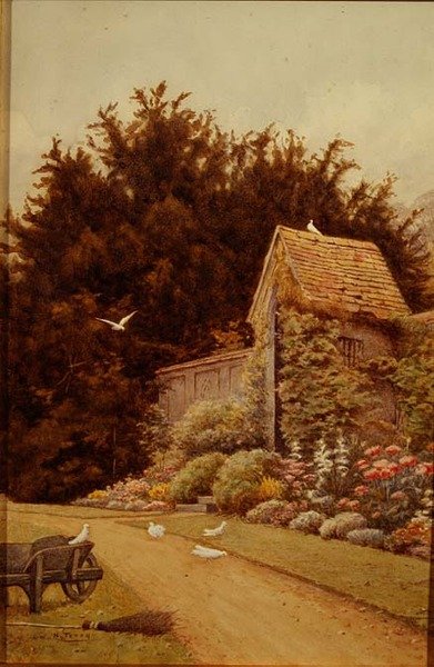 Ein altes Gartenhaus im Hartwell House von Henry Terry
