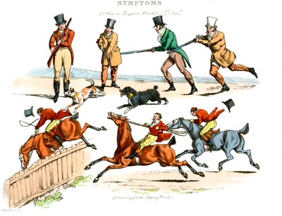Symptome des Amüsiertseins, 1822 von Henry Thomas Alken