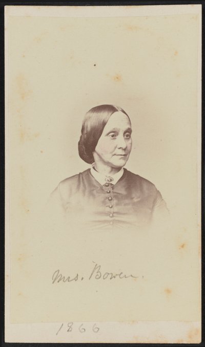 Carte-de-visite Porträt von Mrs. Bowen, 1866 von Henry Ulke