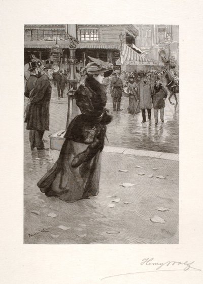 Boulevard des Italiens, eine echte Pariserin von Henry Wolf