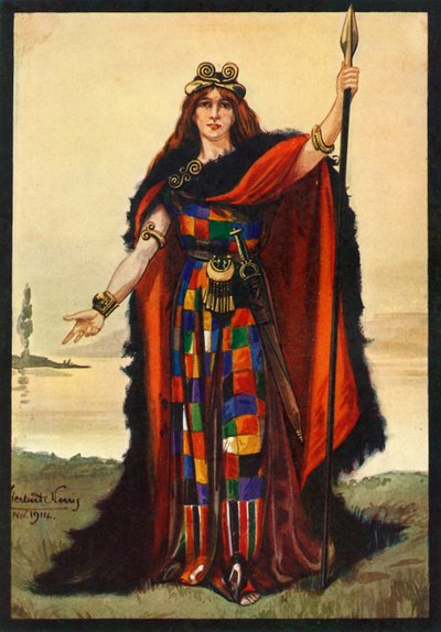 Eine keltische Häuptlingsfrau Boadicea, 1924 von Herbert Norris