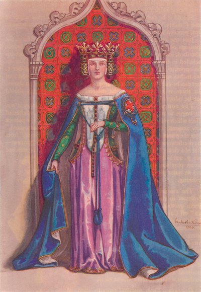 Königin Philippa 1350, 1926 von Herbert Norris