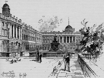 Der Innenhof, Somerset House, ca. 1890 von Herbert Railton
