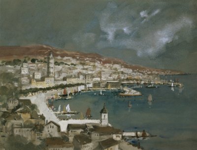 Der Hafen von Split, Kroatien von Hercules Brabazon Brabazon