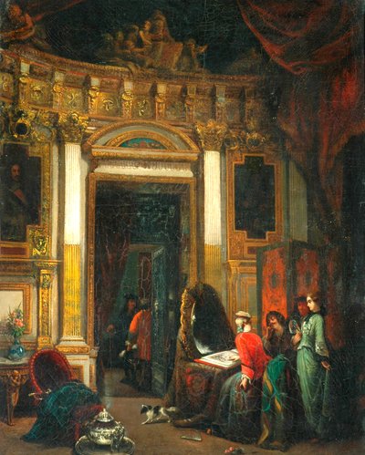 Innenraum mit Figuren von Herman Frederik Carel Tenkate