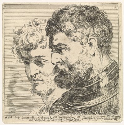 Studie von zwei Köpfen von Herman Gillis