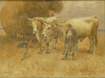 Skizze für Die Erntearbeiter von Herman Hartwich