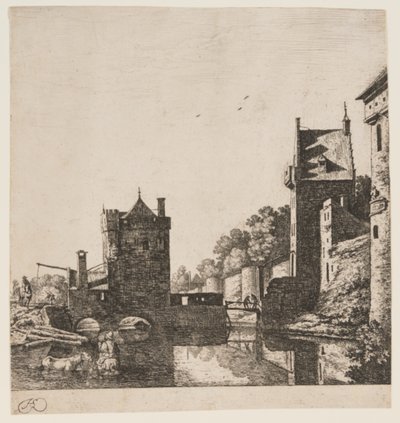 Das Wittevrouwen-Tor in Utrecht von Herman Saftleven