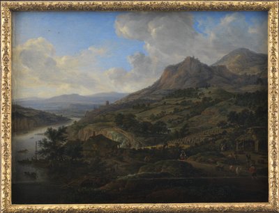 Weinlese am Rhein von Herman Saftleven