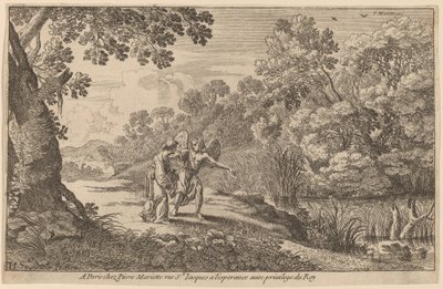 Hagar und der Engel von Herman van Swanevelt