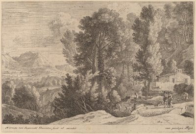 Landschaft mit Wäscherinnen von Herman van Swanevelt