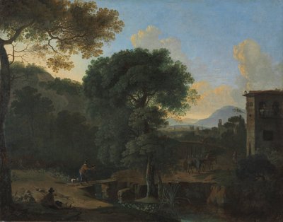 Landschaft mit Reisenden von Herman van Swanevelt