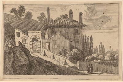 Ansicht einer italienischen Villa von Herman van Swanevelt