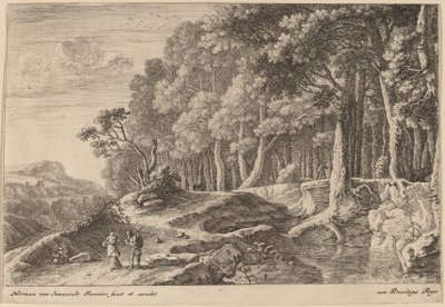 Wälder an einem Bach von Herman van Swanevelt