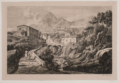 Mühlenteich bei Amalfi von Hermann Carmiencke