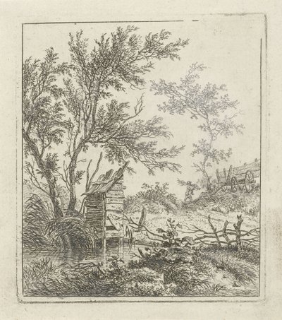 Landschaft mit Holzsammler von Hermanus Fock