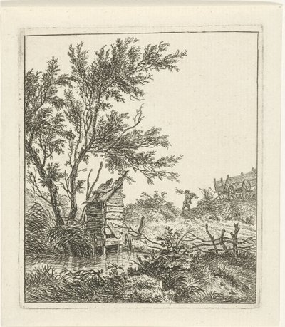 Landschaft mit Holzsammler von Hermanus Fock