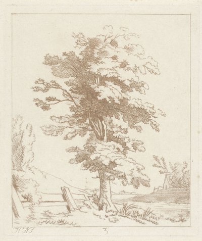 Baum in einer Landschaft von Hermanus Numan