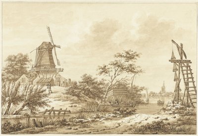 Ansicht bei Zaltbommel von Hermanus Numan