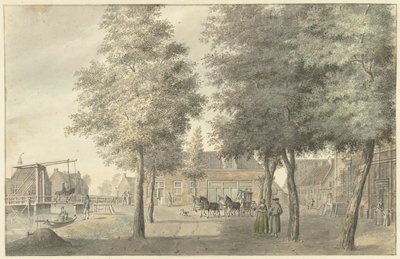 Platz im Dorf Zuilen von Hermanus Petrus Schouten