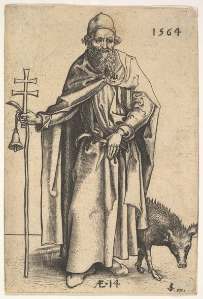 Heiliger Antonius von Hieronymous Wierix