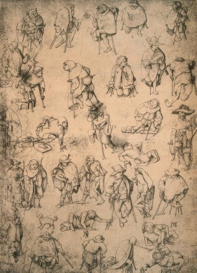 Krüppel, Bettler und Bettelmusikanten von Hieronymus Bosch