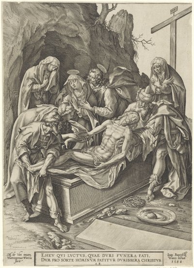 Grablegung Christi von Hieronymus Wierix