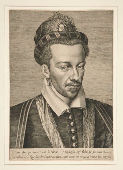 Porträt von Heinrich III von Hieronymus Wierix