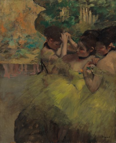 Gelbe Tänzerinnen (Im Flügel) von Hilaire Germain Edgar Degas