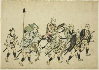 Prozession eines Daimyo von Hishikawa Moronobu