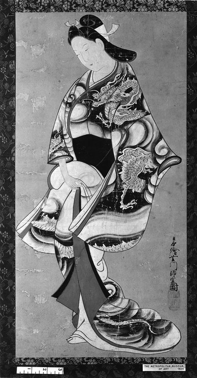 Stehende Schönheit von Hishikawa Moronobu